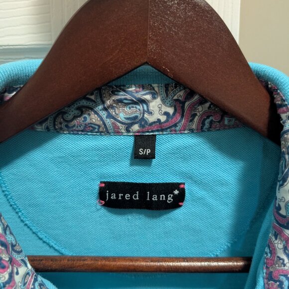 Mens Jared Lang Light Blue Polo Size Small - Picture 2 of 3
